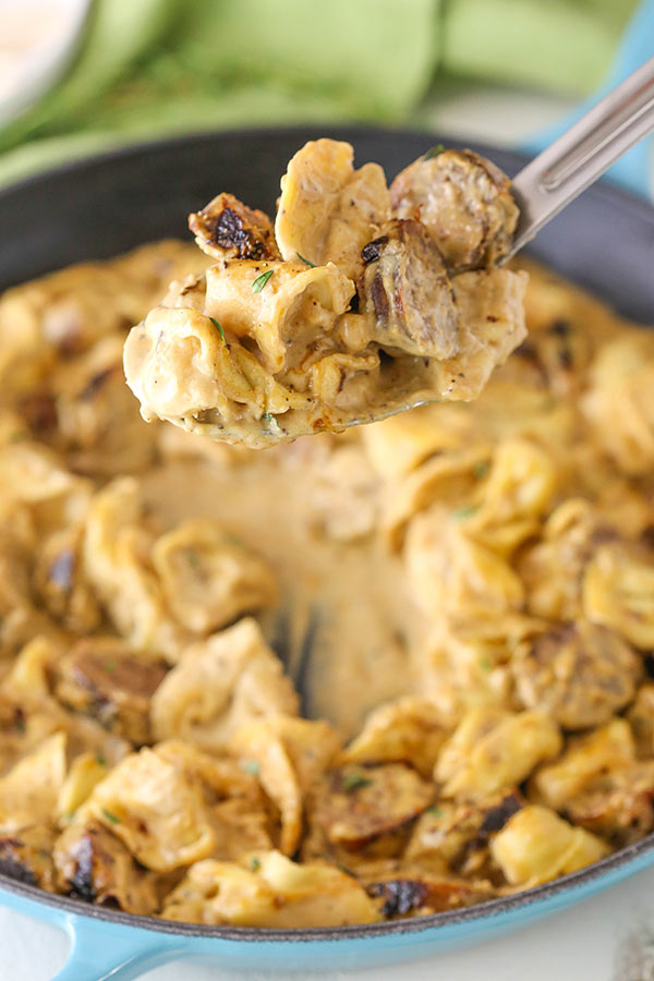 Sausage Tortellini Alfredo