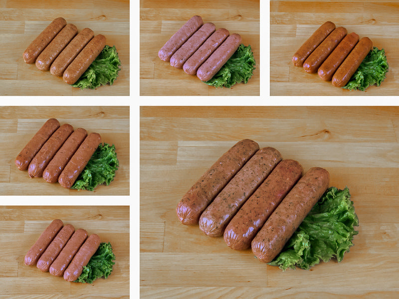 Fresh Sausage Sampler - 6 packs- Kosher