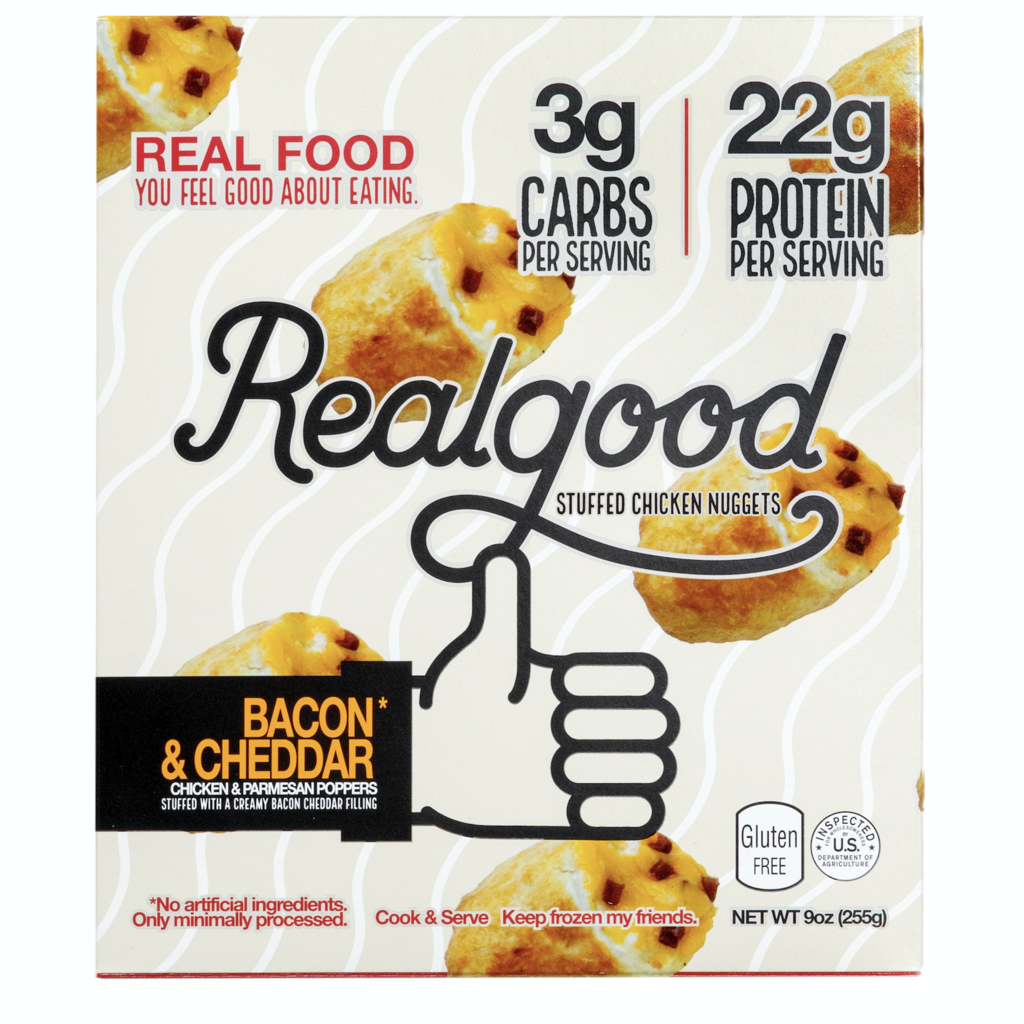 Real Good Foods Bacon Cheddar Stuffed Nuggets