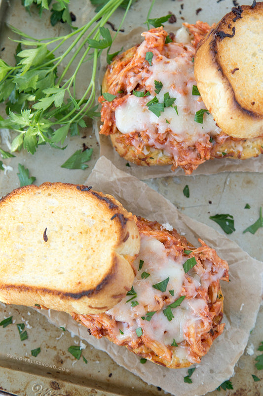 Shredded Chicken Parmesan Sandwich