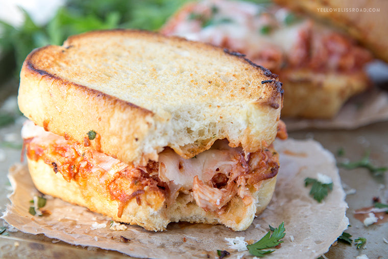 Shredded Chicken Parmesan Sandwich