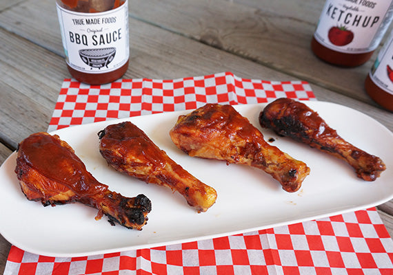 True Made Foods Vegetable BBQ Sauce, Paleo Friendly, Non-GMO, 50% Less Sugar, 6 pack