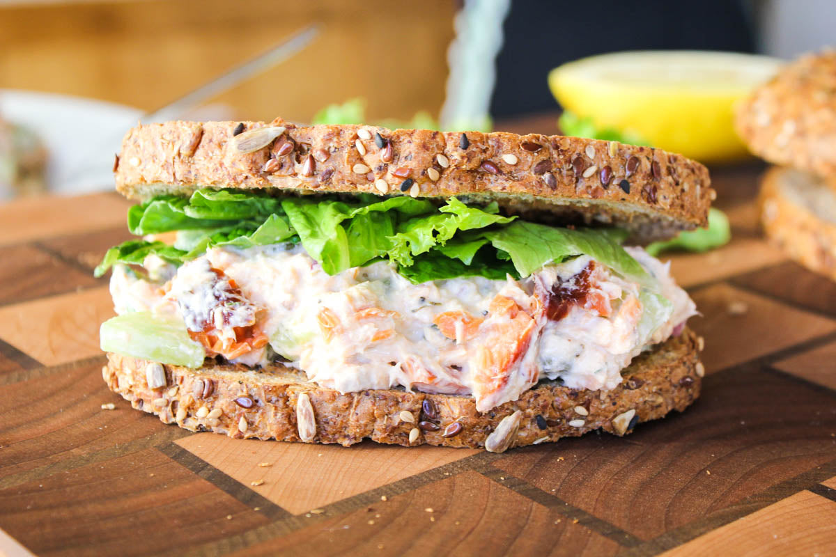 Smoked Salmon Salad Sandwich