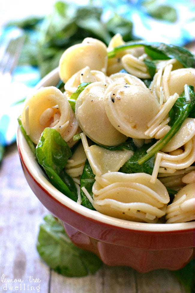 SPINACH, PINE NUT & PARMESAN PASTA SALAD