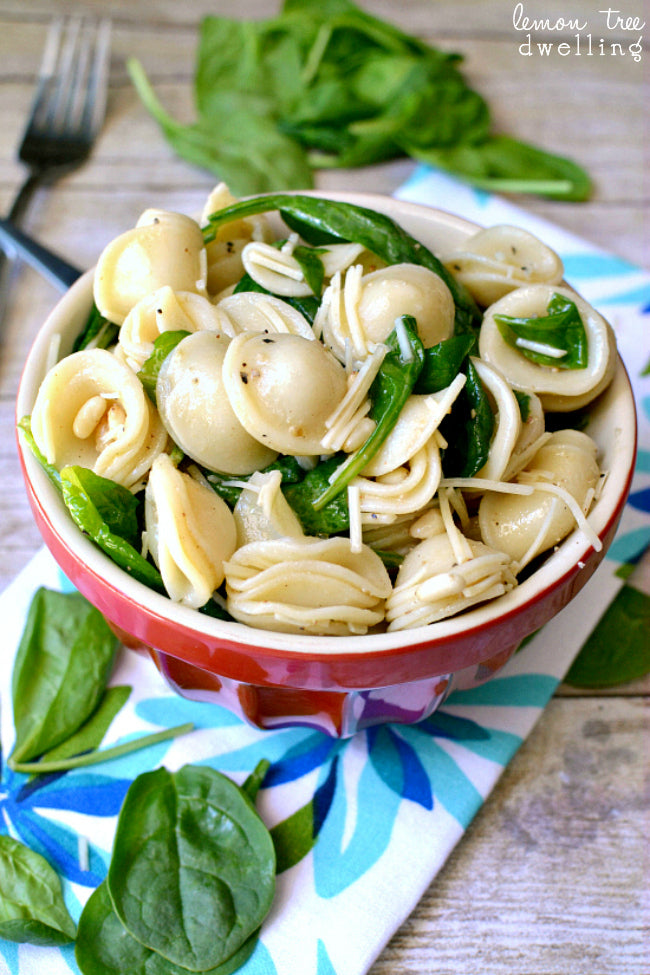 SPINACH, PINE NUT & PARMESAN PASTA SALAD