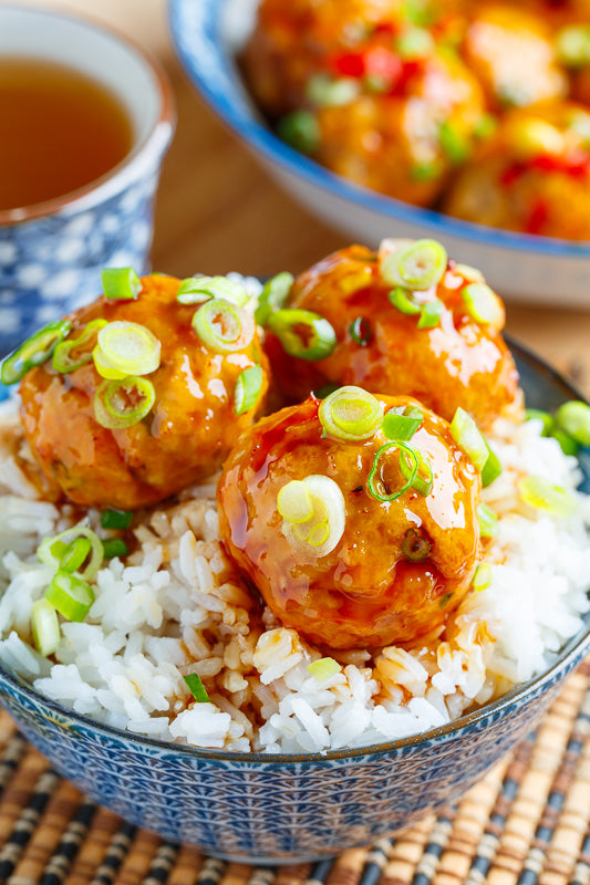 Sriracha Teriyaki Chicken Meatballs