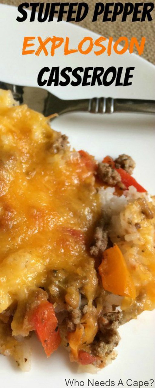 Stuffed Pepper Explosion Casserole