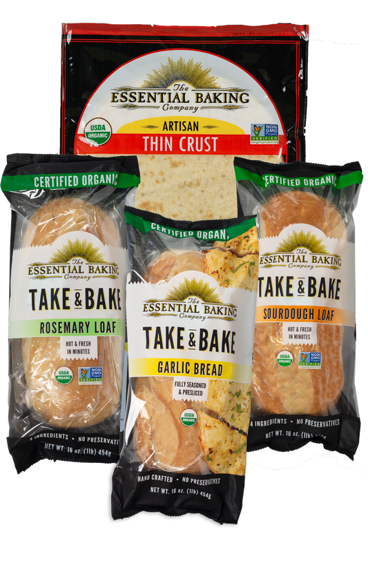 T&B 8/ct Variety Pack – 2 Sourdough, 2 Rosemary, 2 Garlic Loaves & 2 Thin Pizza Crusts