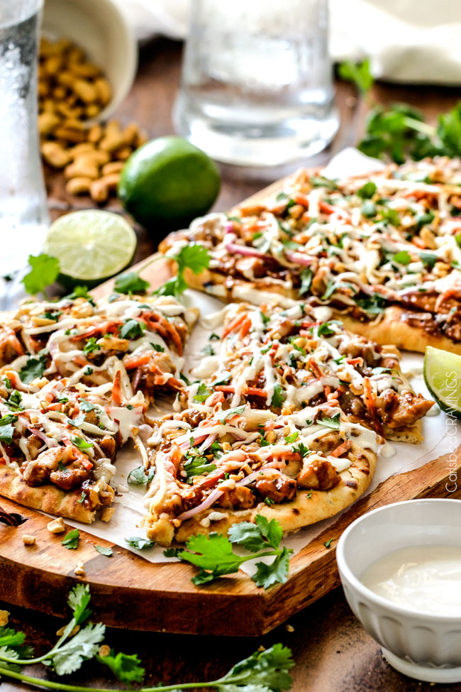 Thai Chicken Flatbread Pizza