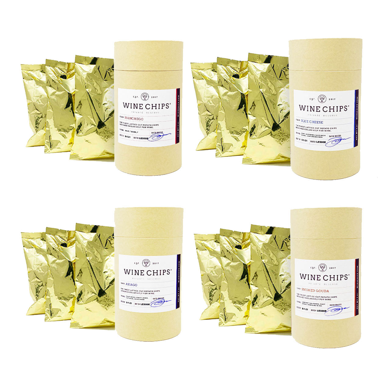 WINE CHIPS EASTER EDITION CHEESE COLLECTION W/SERRANO CHEDDAR BONUS SAMPLE