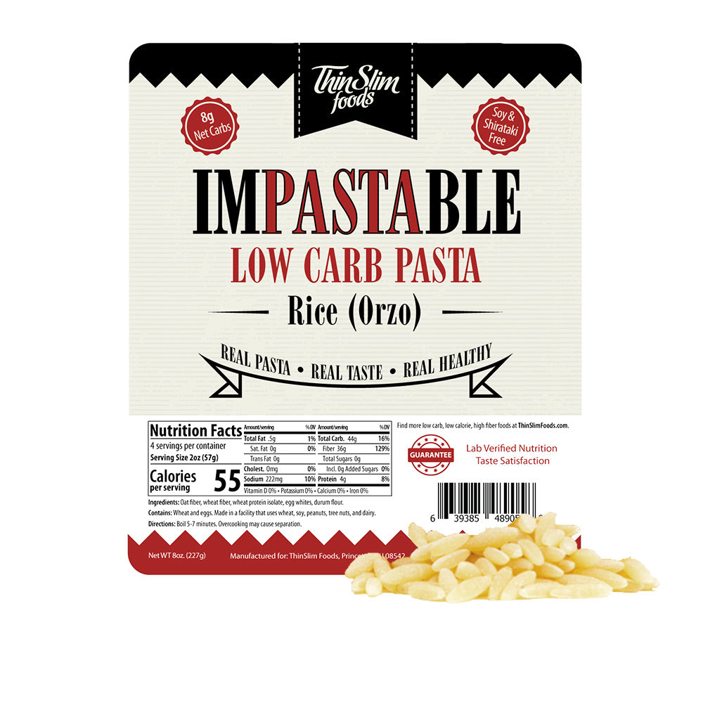 ThinSlim Foods Impastable Low Carb Pasta Rice / Orzo
