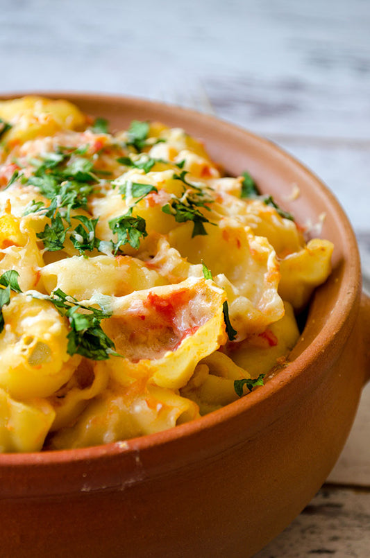 Creamy Tuna Pasta Bake with Tomatoes