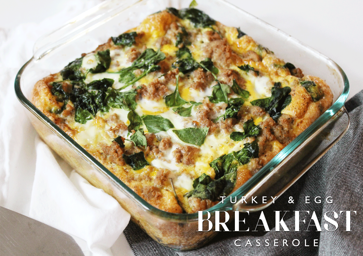 TURKEY & EGG BREAKFAST CASSEROLE