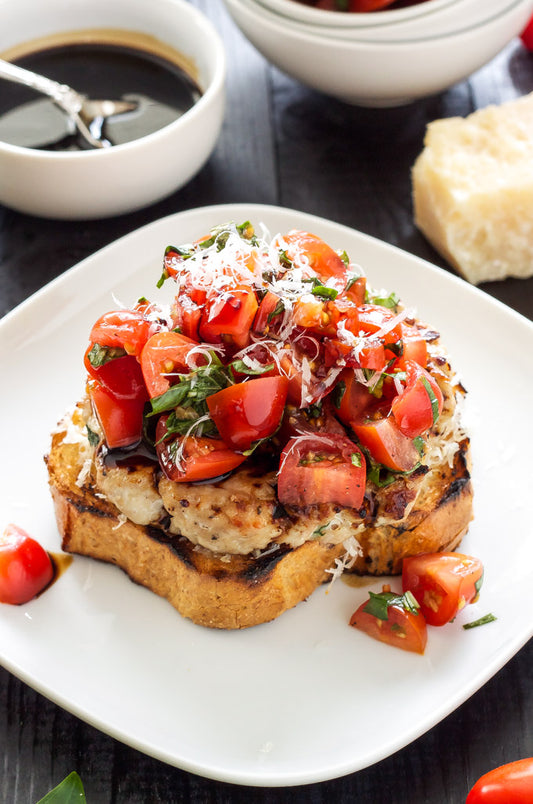 Turkey Bruschetta Burgers
