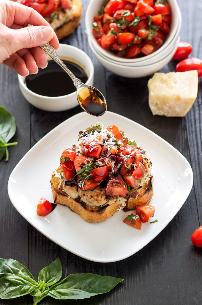 Turkey Bruschetta Burgers