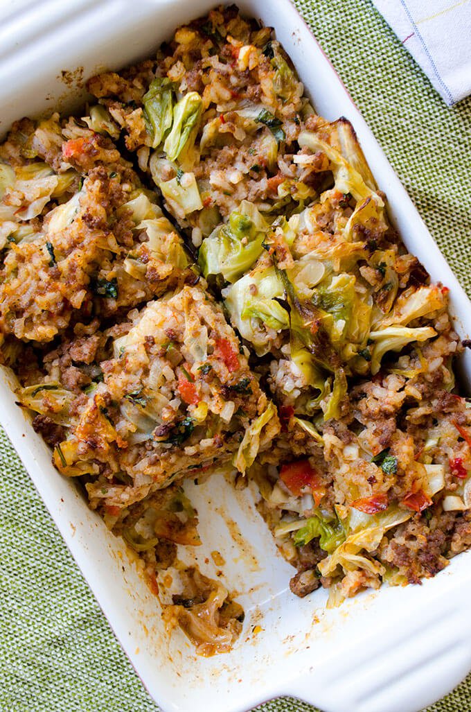 UNSTUFFED CABBAGE CASSEROLE
