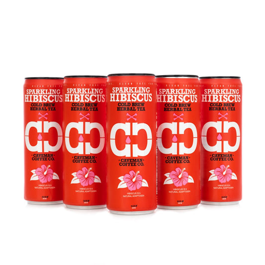 SPARKLING HIBISCUS COLD BREW HERBAL TEA - includes 12