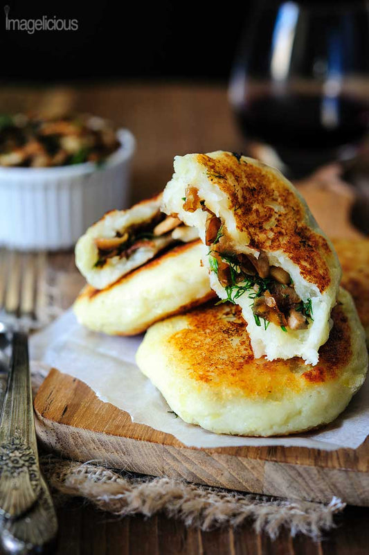 Potato Cakes stuffed with Mushroom
