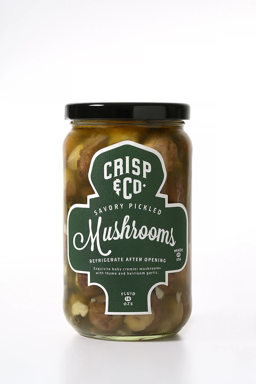 Savory Pickled Mushrooms - Crisp & Co.