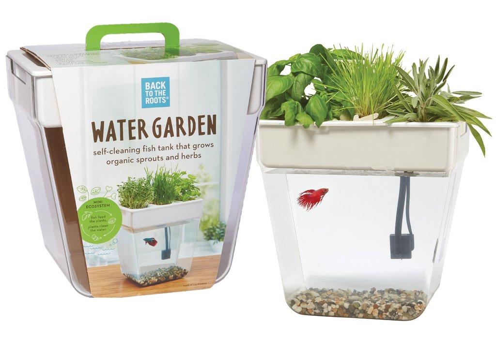 Water Garden 2.0 - Back to the Roots - self watering fish tank