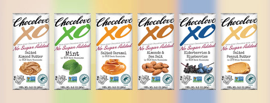 Chocolove xoxox - No Sugar Added - 6 Bar Assortment Pack