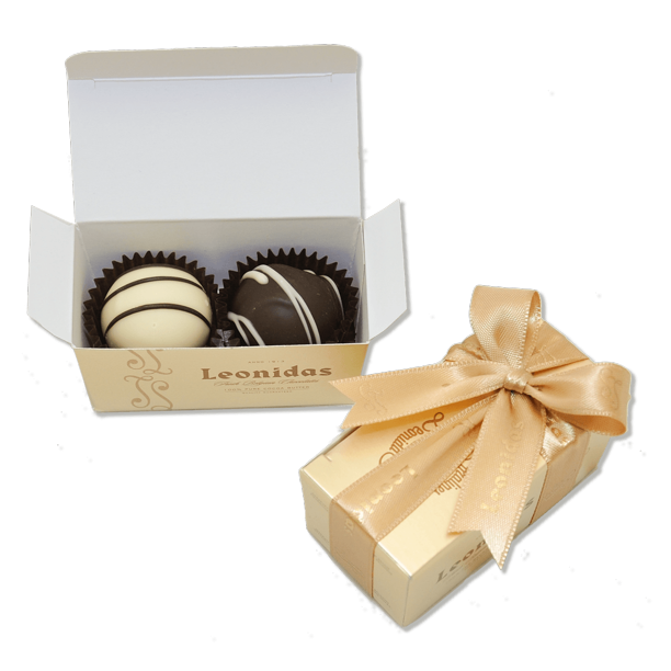 Leonidas Chocolate Truffles Party Favors: Set of 20 Two-Pieces Mini-Boxes