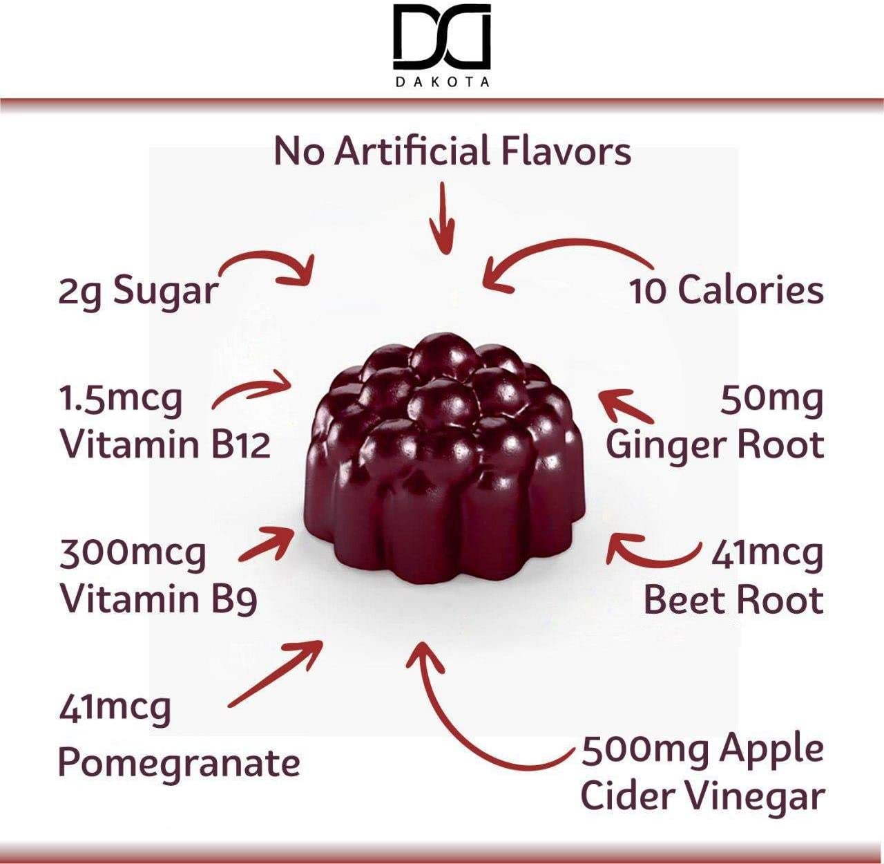 Apple Cider Vinegar Gummies for Weight Loss with The Mother - 2 Pack