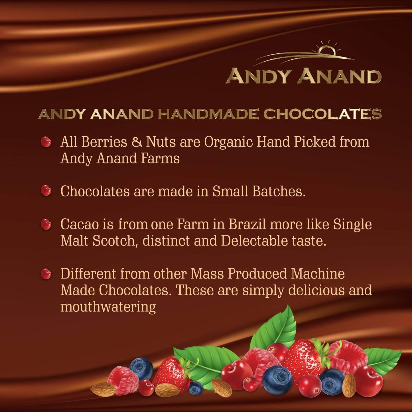Andy Anand European Dark Chocolate Bottles Filled With 18 Top-Shelf Liqueur Flavored