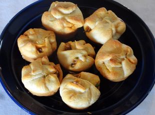 Pomegranate Eggplant Pecan Crowns - includes 24