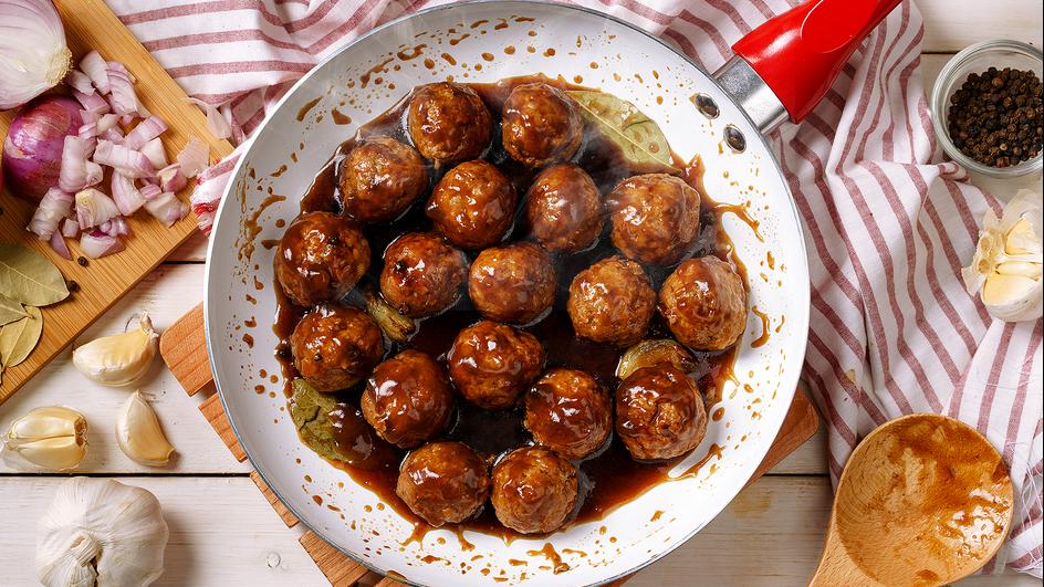 Adobo Beef Meatballs - 1 lb
