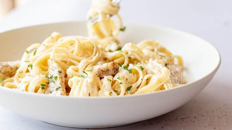 Homestyle Chicken Fettuccine Alfredo - Serves 2 - GF option available