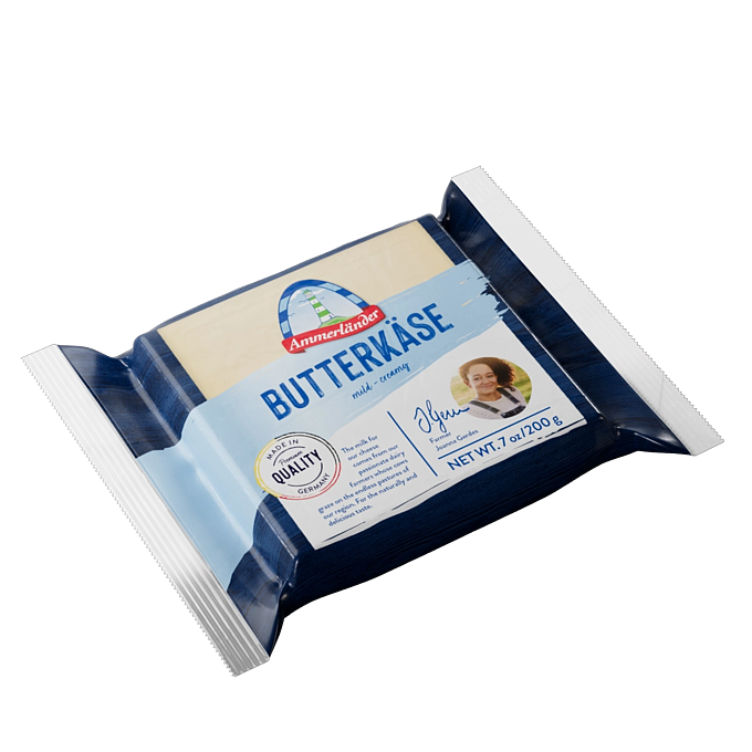 Ammerlander German Butterkase Cheese 7 oz - 10/Case