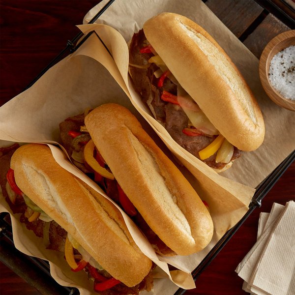 Amoroso's 12" Baked Sliced Hoagie Rolls - 48/Case