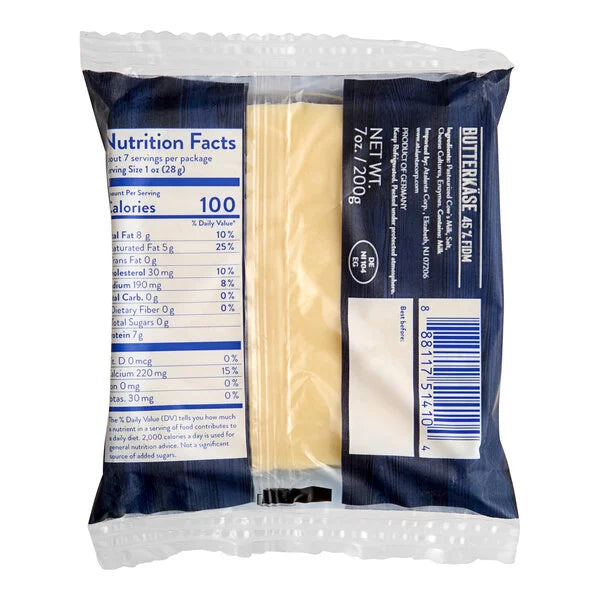 Ammerlander German Butterkase Cheese 7 oz - 10/Case