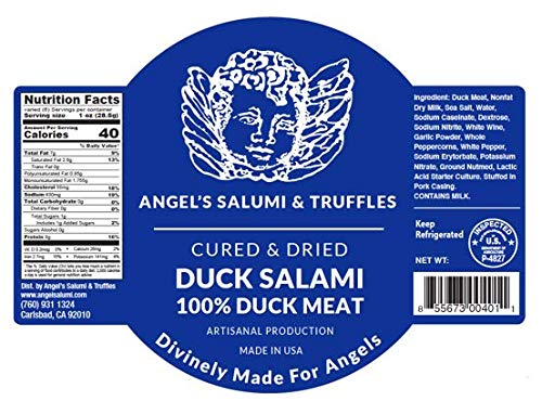 Angel Salumi Exotic Game Salami Crate - Salami Gift Box with Bison, Wild Boar , Duck Salami