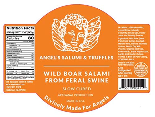 Angel Salumi Exotic Game Salami Crate - Salami Gift Box with Bison, Wild Boar, Venison Salami