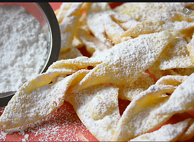 Grandma's European Angel Wings Treats / Cookies