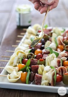 Antipasto Kabob with Prosciutto - 25 pieces per tray