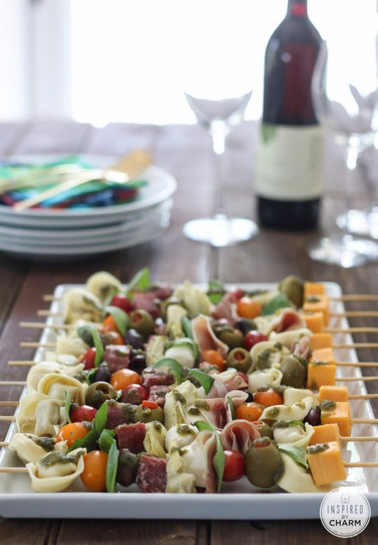 Antipasto Kabob with Prosciutto - 25 pieces per tray
