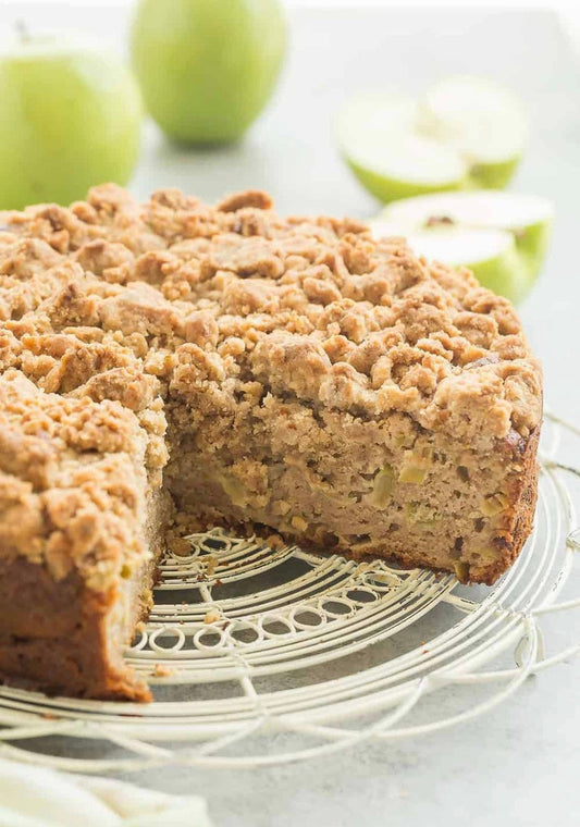 Apple Walnut Crumb Cake