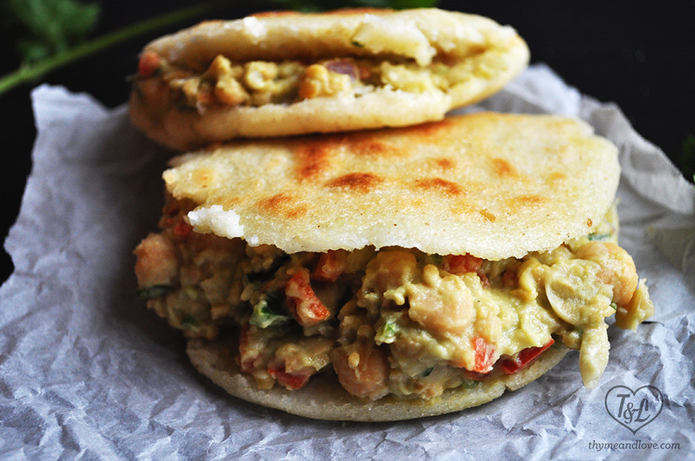 AVOCADO and CHICKPEA AREPAS