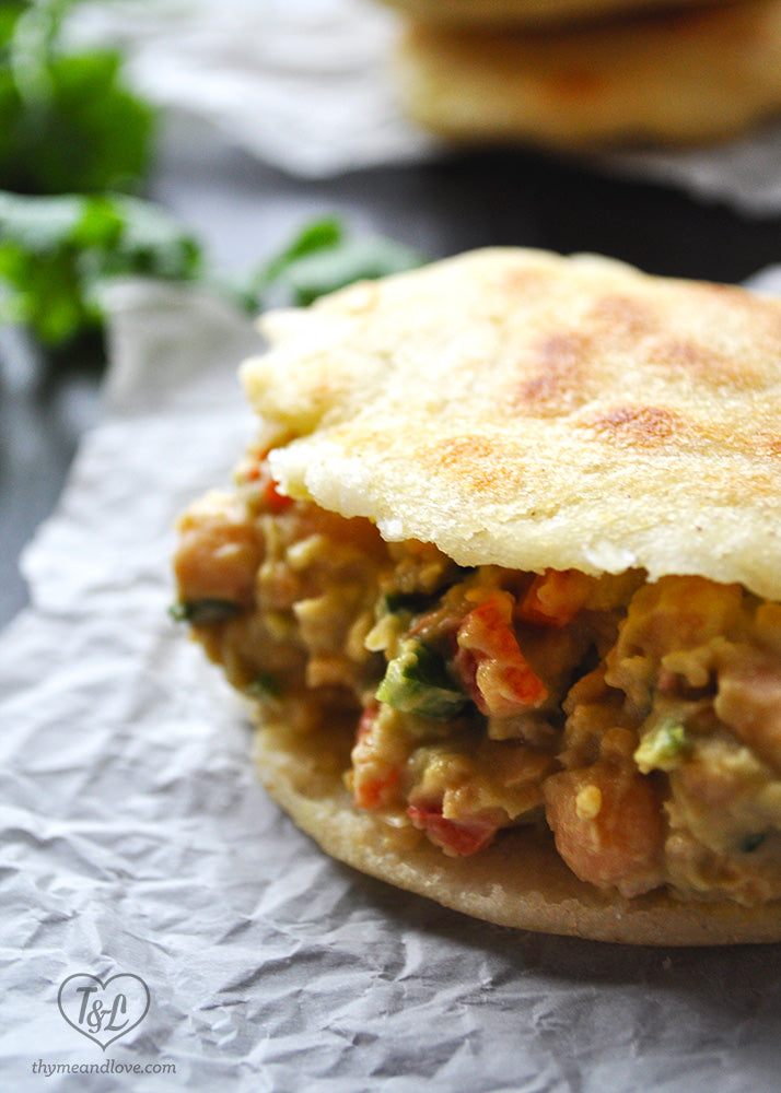 AVOCADO and CHICKPEA AREPAS