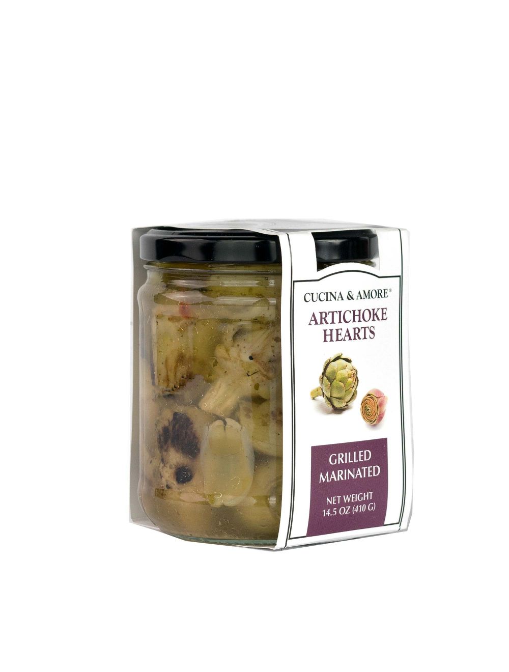Cucina & Amore  Artichoke Hearts, Grilled & Marinated Whole - 6 Pack