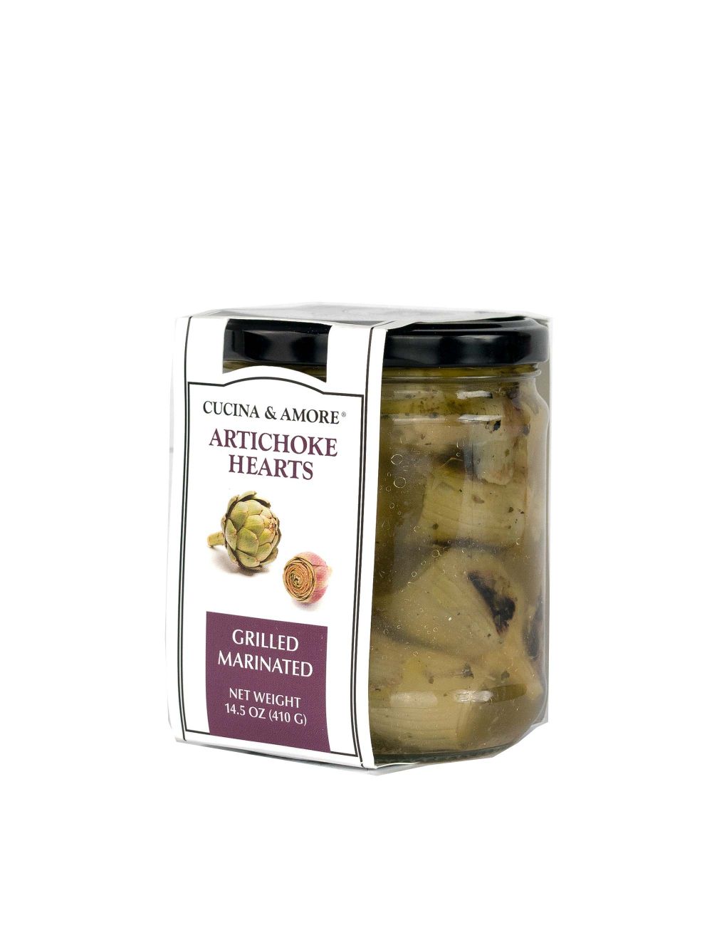 Cucina & Amore  Artichoke Hearts, Grilled & Marinated Whole - 6 Pack