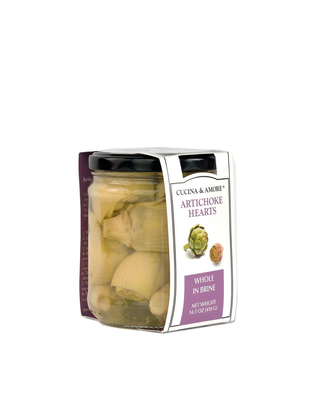 Cucina & Amore Artichoke Hearts, Whole in Brine - 6 Pack