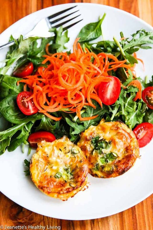 Crustless Mini Quiche: Asparagus & Sweet Pepper - 50 pieces per tray