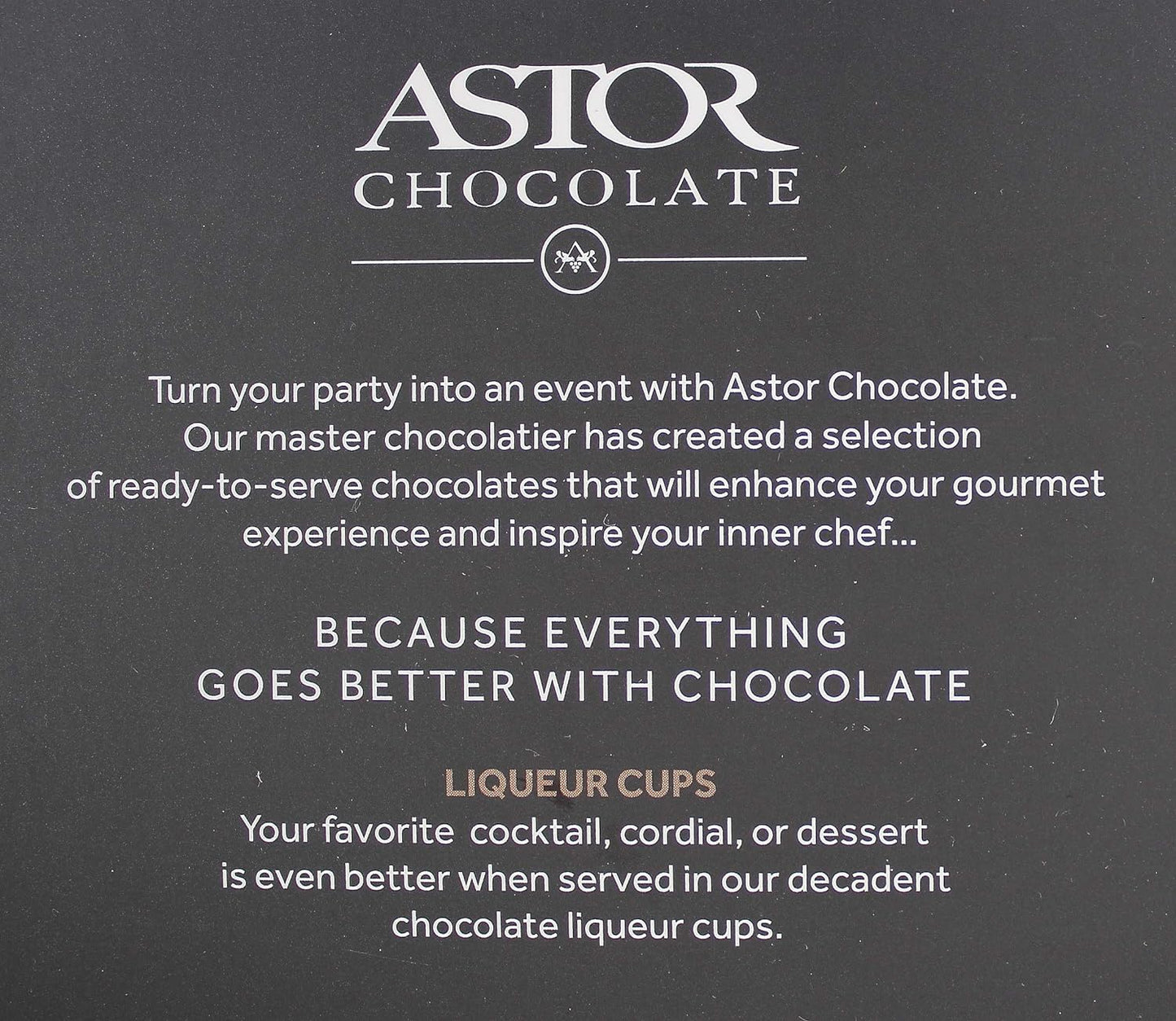 Belgium Chocolate Liqueur Cups - includes 12 Chocolate Ready to Fill Cups, Mini Dessert Shells