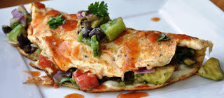 Avocado Black Bean Omelette