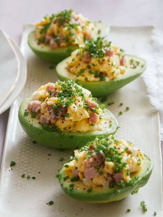 Breakfast Scramble Stuffed Avocado