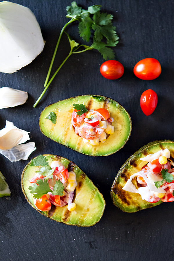 Grilled Stuffed Avocados